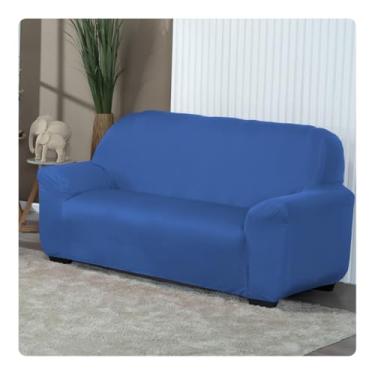 Imagem de Conjunto de três capas para sofá Elegante e encantador capa para sofa de 3 lugares，manta de sofa，capa para sofá 2 e 3 lugares(AZUL TURQUESA)