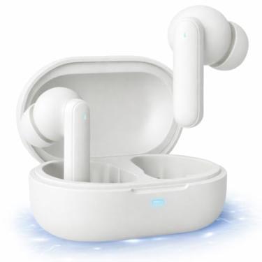 Imagem de Fone de Ouvido Bluetooth Sem Fio com Cancelamento de Ruído Ativo, TWS Bluetooth 5.4, Microfone Embutido, Ergonômico para Academia, Trabalho e Ligações, Compatível com iPhone, Android e Windows