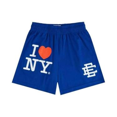 Imagem de Bermuda De Ginástica Masculina Com Estampa Floral Em Malha Verão 2025 