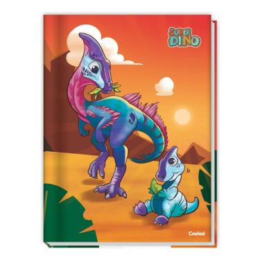 Imagem de Caderno Brochura Universitário Capa Dura A4 80 Folhas Super Dino Credeal Estampa 4