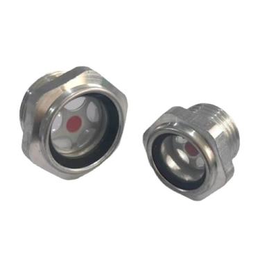 Imagem de M10/12/14/16/20/22-M60 1/10.2 cm 3/20.3 cm 1/5.1 cm 3/10.2 cm 3/10.2 cm 2.5 cm -5.1 cm NPT Male Aluminum Oil Sight Glass Use para torno de compressor de ar (1 peça, NPT 3I4 POLEGADAS_Macho)