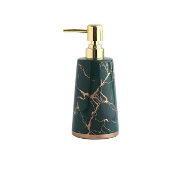 Imagem de Dispensador de sabão líquido para cozinha requintado e lindo dispensador de sabão de cerâmica frasco dispensador de prensa doméstica frasco de loção xampu garrafa de gel de banho dispensador de sabão