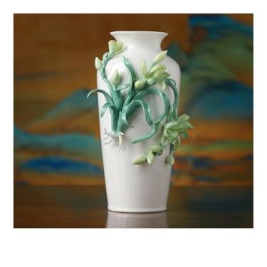 Imagem de Vaso de cerâmica estilo chinês para casa, sala de estar, varanda, prateleira, decoração artística, ornamentos, vasos de flores