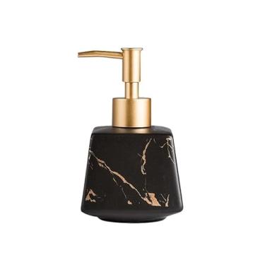 Imagem de Dispensador de sabão líquido para dispensador de sabão de cozinha, garrafa dispensadora de cerâmica simples, xampu, gel de banho, desinfetante para as mãos, garrafa dispensadora, hotel, clube