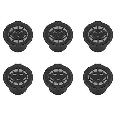 Imagem de Filtro de café de xícara K recarregável, 6 peças de filtros de cápsula de café de plástico Filtros de cápsula de café reutilizáveis recarregáveis para filtro de café