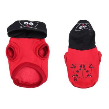 Imagem de Blusão Bichinho para Cachorro e Gato Pet - Bichinho Chic, Vermelho, 1