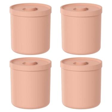 Imagem de 4X Lixeira De Banheiro 6 Litros Ou Bold Laranja