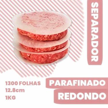 Imagem de Papel Manteiga Separador De Hamburguer Redondo 12,8Cm