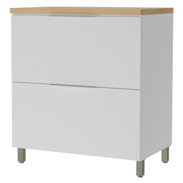 Imagem de Balcão Gabinete de Cozinha 1 Porta Basculante 1 Gaveta 100% Mdf Mariah Nesher