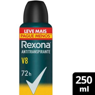 Imagem de Desodorante Antitranspirante Aerosol Masculino Rexona V8 72 horas 250m