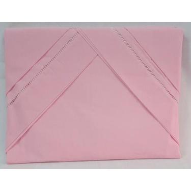 Imagem de Jogo de lençol King Size 3 peças puro Algodão - Lu Enxovais, Salmao