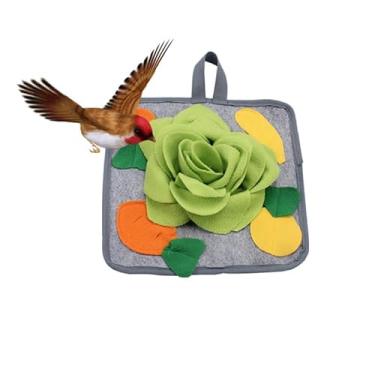 Imagem de JDYYICZ Tapete de forrageamento de coelho, brinquedo de coelho, 30 x 30 cm, tapete de rapé, lavável à máquina, lã polar, engraçado, interativo, tapete de alimentação de nariz, dispensador de petiscos