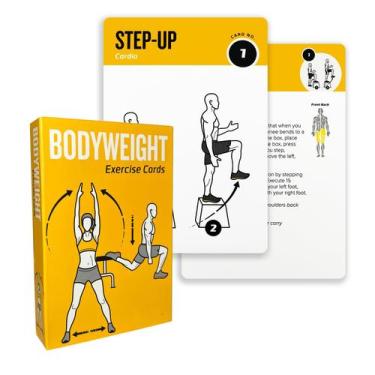Imagem de Cartas de Treino ELAORY Exercícios com Peso Corporal para Mulheres e H