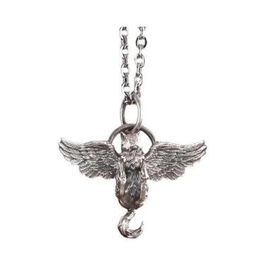 Imagem de Colar Com Pingente De Crânio De Touro Em Pedra Verde Gótica, Joia Amul