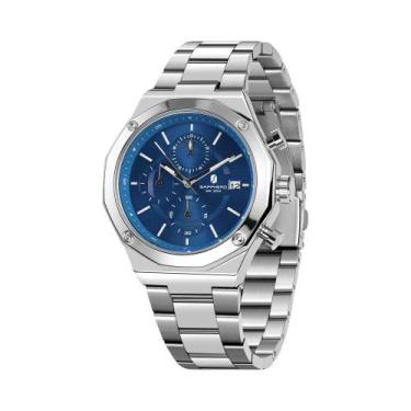 Imagem de Relógio Masculino De Luxo Em Ouro Rosa SAPPHERO, Aço Inoxidável, Resis