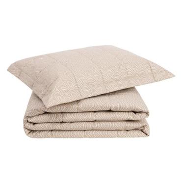 Imagem de Jogo de Cobre-Leito Grani Bege Avelã 200 Fios Queen Size - Westwing Co