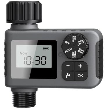 Imagem de Insoma Temporizador de água para mangueira de jardim, temporizador de mangueira programável com atraso de chuva/manual/sistema de irrigação automático para gramado, jardim, piscina, IP55 à prova