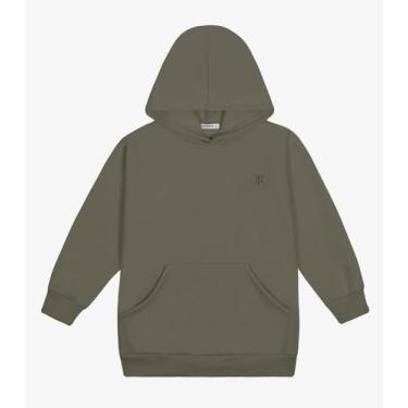 Imagem de Moletom Infantil Com Capuz Trick Nick Verde, 10, Verde