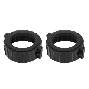 Imagem de Pssopp 2 Conjuntos de Uniões de Porcas Divididas para Aquecedor de Banheira de Hidromassagem de Spa, Peças de Reposição para Piscina e Spa, Substituição de Meio Encaixe Com Parafusos para Bombas de