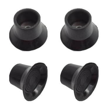 Imagem de RecDec Pacote com 4 tampas de cobertura de pés de borracha antiderrapante para fogão a propano para bancada para fogão a propano 2 queimadores fogão a gás portátil butano fogão de acampamento