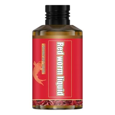 Imagem de Isca líquida de minhoca vermelha, atrativo líquido concentrado de 100 ml - Aditivo de isca de pesca, para água doce subaquática salgada bagre carpa, truta, robalo de bacalhau