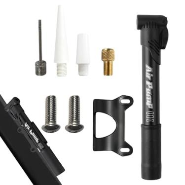 Imagem de Bomba de bicicleta - Inflação manual de alta pressão - Bomba de ar para pneu de bicicleta com 4 bocais, para motocicleta, bola, basquete, futebol, viagem, ciclismo, ciclismo e estrada