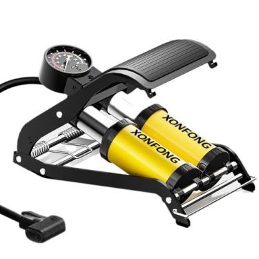 Imagem de Bomba de alta pressão | Bomba de ar elétrica para carro, bomba de motocicleta pequena, inflador de ciclo, medidor de pressão preciso para motocicletas, veículos elétricos, automóveis, carros