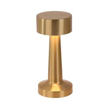 Imagem de Luminária De Mesa LED Vintage Retro Com Toque Dimmerizável, 3 Cores, R