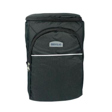 Imagem de Mochila Térmica Cooler Capacidade 18 Litros Impermeável Portátil Piquenique Quente Frio Com Abridor De Garrafa preto