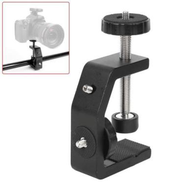 Imagem de Braçadeira C-Clamp 60Mm Suporte 1/4 Para Mesa E Estúdio - Worldview