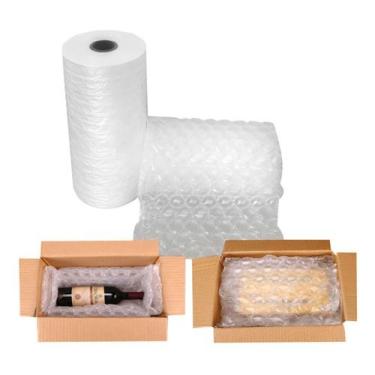 Imagem de Filme Rolo Plástico Tipo Almofada De Ar Embalagem Bolha - Embralumi