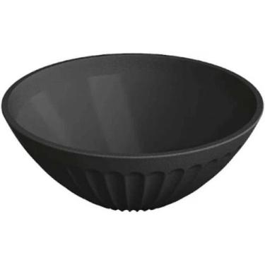 Imagem de Conjunto 12 Cumbucas de Plástico 400ml Preto Bowl Avulso Uz Tigela Sob