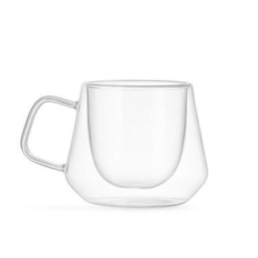 Imagem de Xícara De Vidro Duplo 200ml Borossilicato Térmica OrganizeJá - Mori