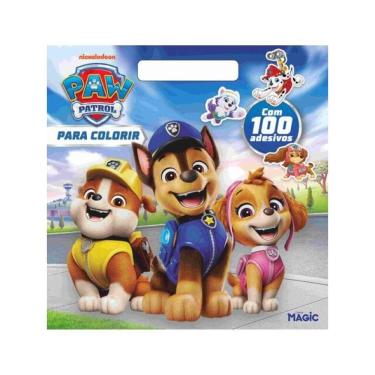 Imagem de Patrulha Canina - Colorir Com Alça E 100 Adesivos