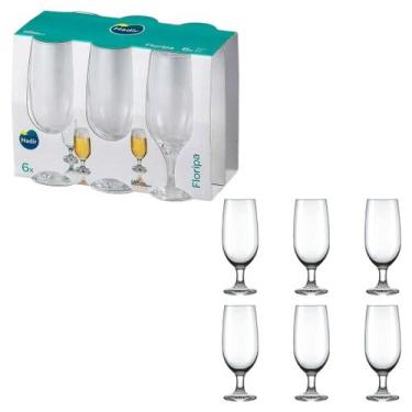 Imagem de Jogo com 6 Taças Cerveja Chop Drink Floripa 7732 300ml Nadir