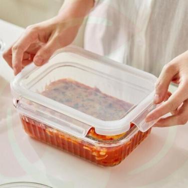 Imagem de Jogo Potes Vidro Ondulado Organizador 1040ml Papinha 7 Un - Belo Vidro