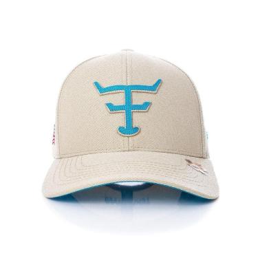 Imagem de Bone Texas Farm - New Texas - Tf672 - Bege/ Azul Turquesa Único-Unissex