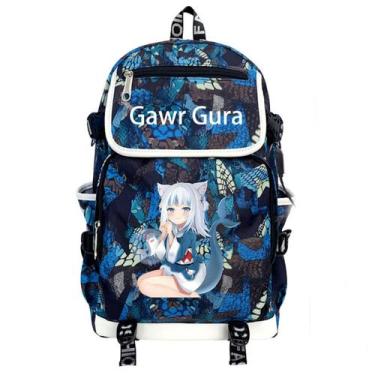 Imagem de Mochila escolar Gawrs Guras Anime para crianças 35x20x47cm - yiweisai