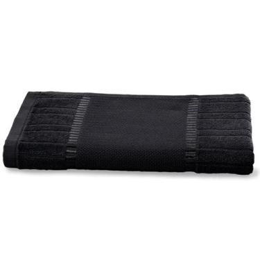 Imagem de Toalha Banho Bella Dohler Bordar Barrado Etamine 70X140cm - Preto, Pre