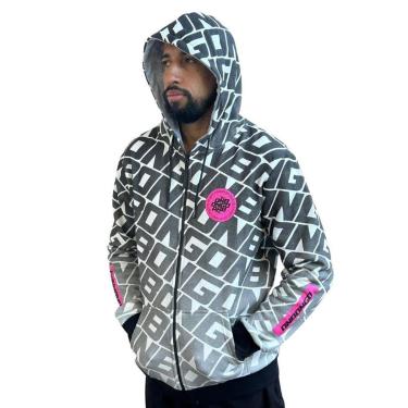 Imagem de Moletom Masculino Onbongo Aberto Branco ON022-Masculino