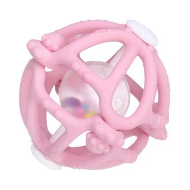 Imagem de Chocalho De Silicone Montessori Para Bebês, Sino De Berço Removível, B