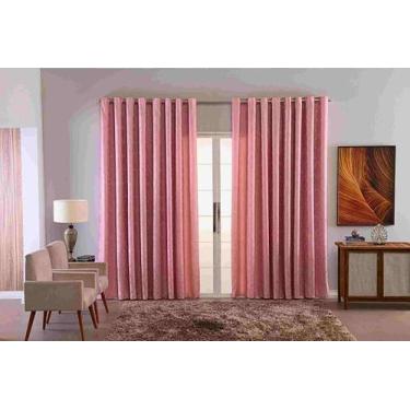 Imagem de Cortina Sala Quarto Decoraçao Jacquard Tecido Luxo 2,00X1,30 - Bf Conf