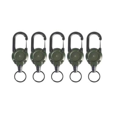Imagem de Chaveiro Retrátil Antiperda Para Montanhismo 1-20 Peças, Fivela De Met