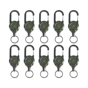 Imagem de Chaveiro Retrátil Antiperda Para Montanhismo 1-20 Peças, Fivela De Met