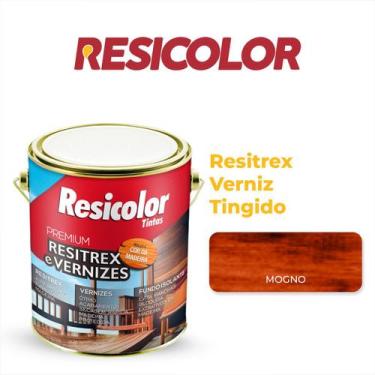 Imagem de Verniz Proteção para Madeira Alto Brilho Tingidor Resitrex Galão Cores