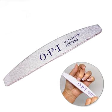 Imagem de Lixa Lavável Boomerang 100/180 25 Unidades Unha Gel Fibra