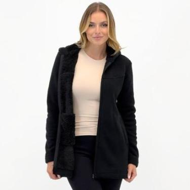 Imagem de Casaco Rosa Bella Médio em Soft com Capuz Feminino-Feminino