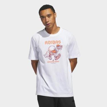 Imagem de Camiseta Adidas Tailgate Masculina, Branco, GG