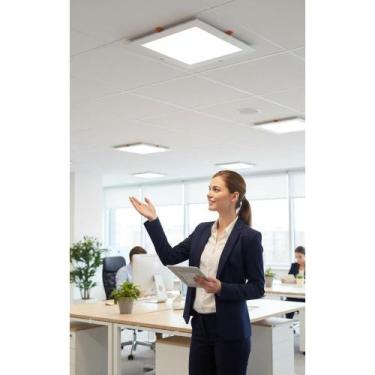Imagem de Plafon LED 18W Embutir Quadrado Branco Frio Iluminação Moder - Congrat