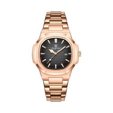 Imagem de Relógio De Pulso Masculino De Quartzo Luxuoso À Prova d'Água Em Aço In